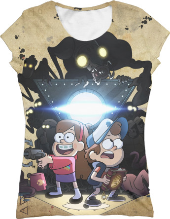 Women's T-Shirt 3D - Gravity Falls 3 - Mfest