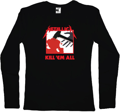 Women's Longsleeve Shirt - Metallica Kill 'em All Logo - Mfest