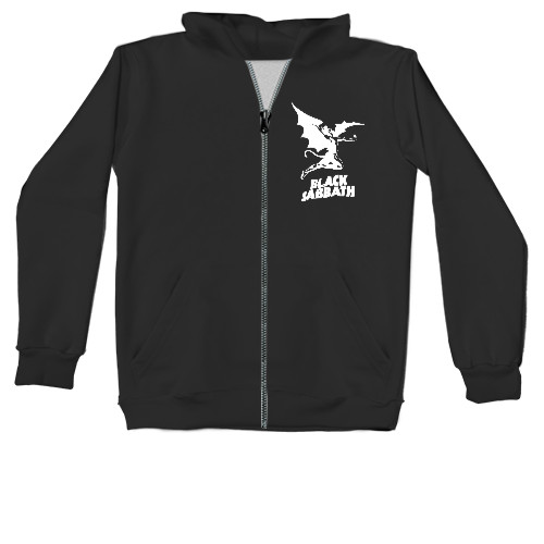 Unisex Zip-through Hoodie - Black Sabbath Logo - Mfest