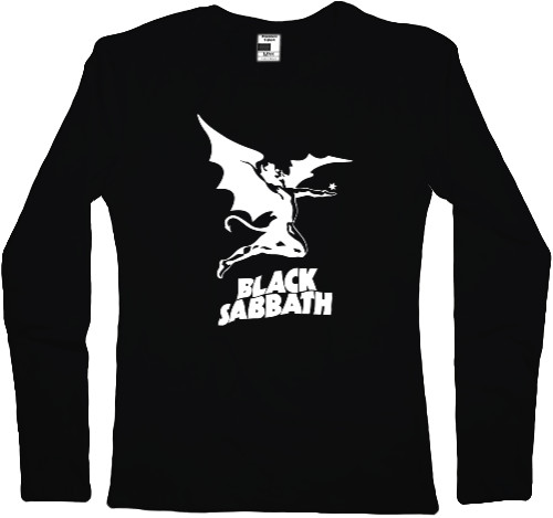 Футболка з Довгим Рукавом Жіноча - Black Sabbath Logo - Mfest