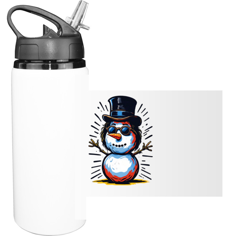 Sport Water Bottle - Кумедний сніговик - Mfest