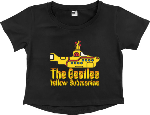 Women's Cropped Premium T-Shirt - The Beatles Yellow Submarine - Mfest