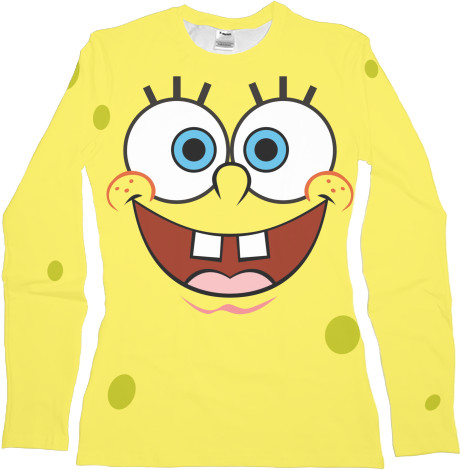 Women's Longsleeve Shirt 3D - Funny Spongebob - Mfest