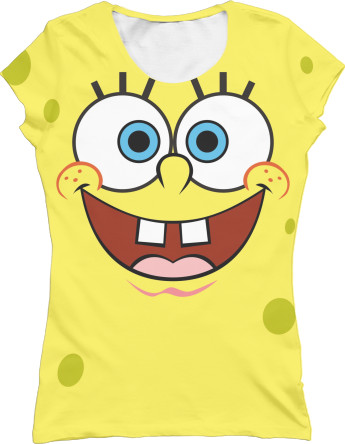 Women's T-Shirt 3D - Funny Spongebob - Mfest