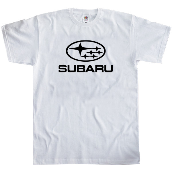 Футболка Класика Чоловіча Fruit of the loom - SUBARU - LOGO 2 - Mfest