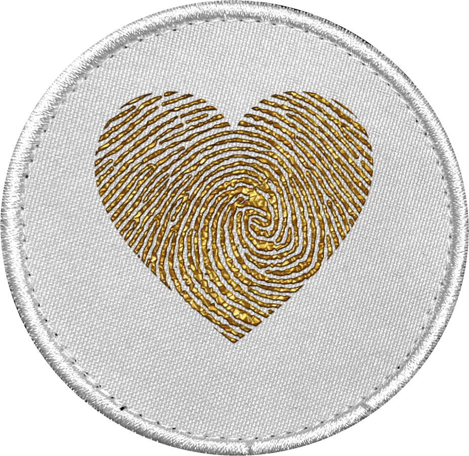 Chevron - Golden heart, fingerprint - Mfest