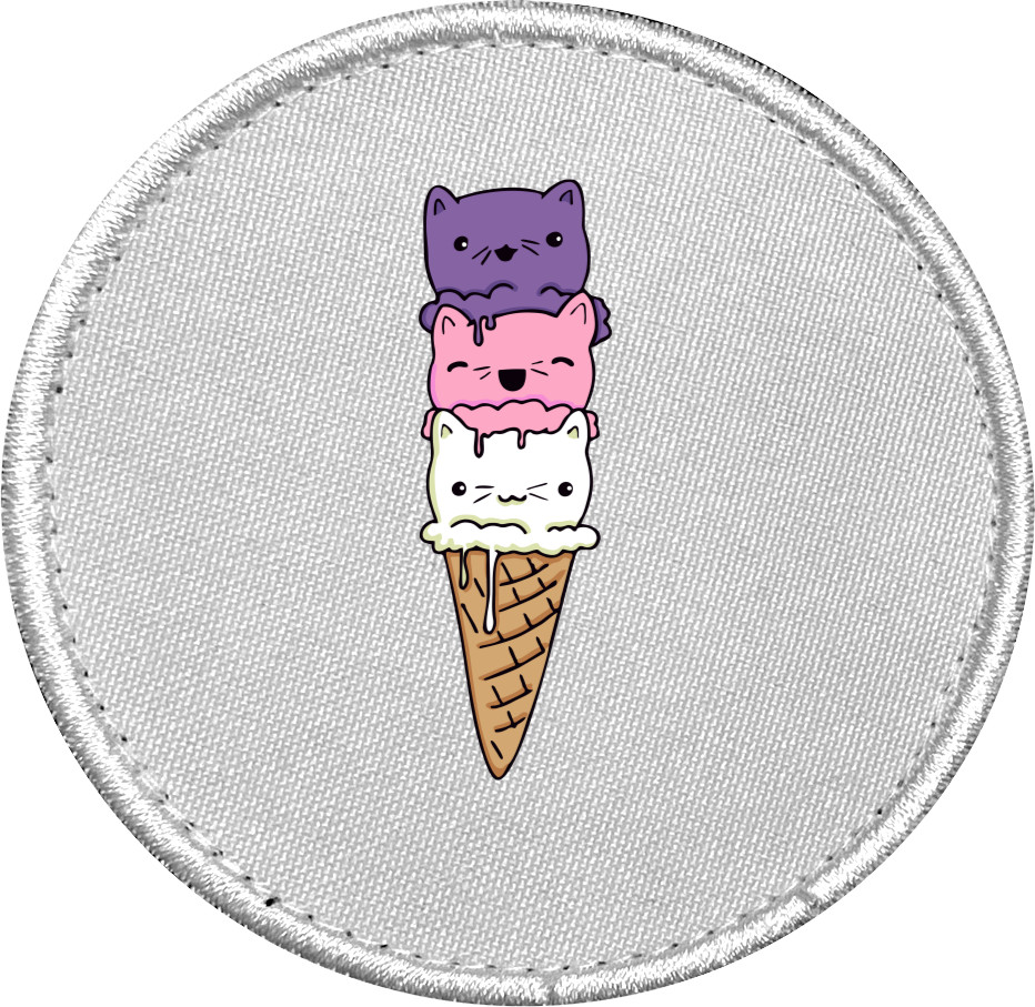 Шеврон - cat in a ice cream - Mfest