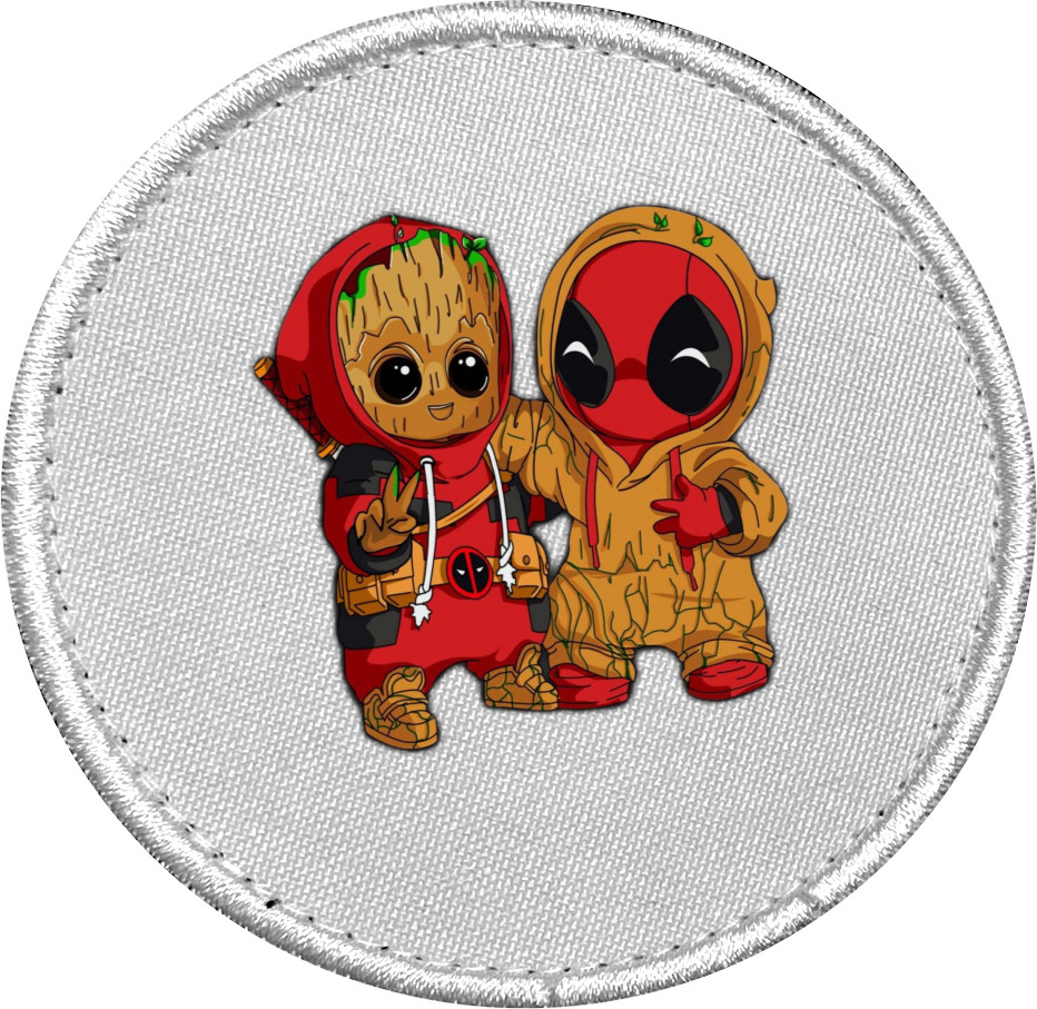 baby groot and Deadpool