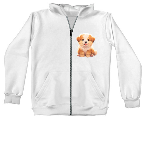 Kids' Zip-through Hoodie - Миле цуценя - Mfest