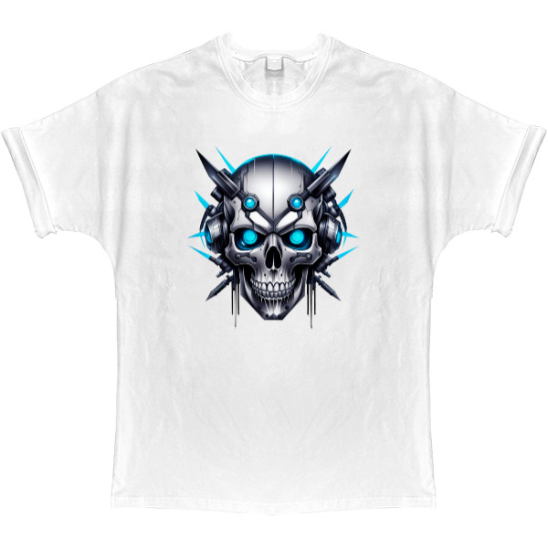 T-shirt Oversize - Cyber ​​skull - Mfest