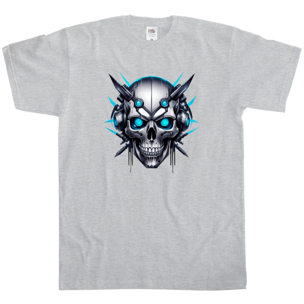 Черепа - T-shirt Classic Kids Fruit of the loom - Cyber ​​skull - Mfest