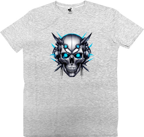 Men’s Premium T-Shirt - Cyber ​​skull - Mfest