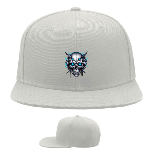 Snapback Baseball Cap - Cyber ​​skull - Mfest