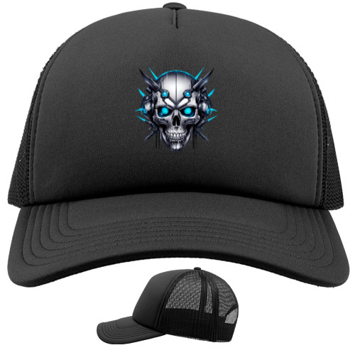 Trucker Cap - Cyber ​​skull - Mfest