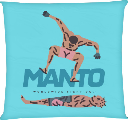 Square Throw Pillow - Manto 5 - Mfest