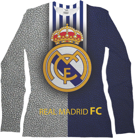 Women's Longsleeve Shirt 3D - Real Madrid 2 - Mfest