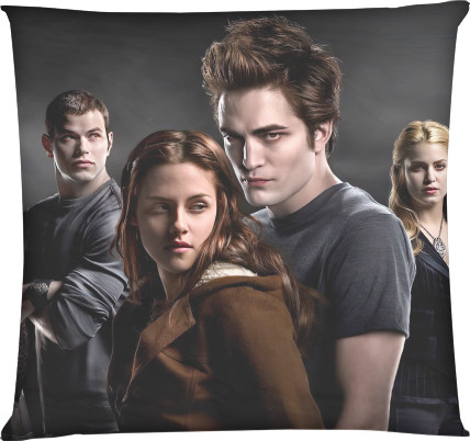 Square Throw Pillow - Bella and Edward - Mfest