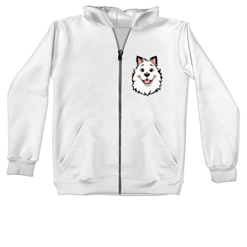 Kids' Zip-through Hoodie - Веселий пес - Mfest