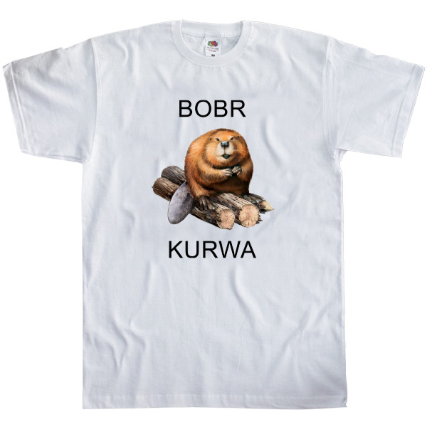 Kids' T-Shirt Fruit of the loom - Bobr kurva - Mfest