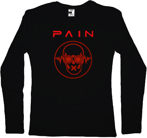 Лонгслив Женский -  PAIN Logo - Mfest