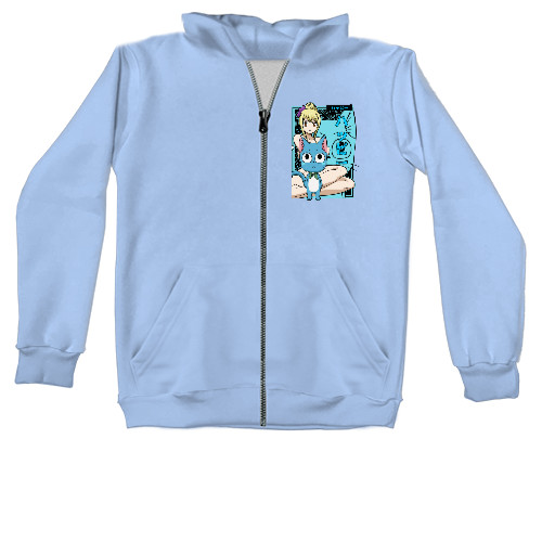 Unisex Zip-through Hoodie - Lucy Heartfilia - Mfest