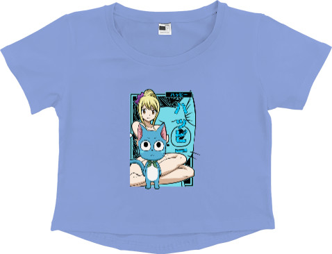 Women's Cropped Premium T-Shirt - Lucy Heartfilia - Mfest