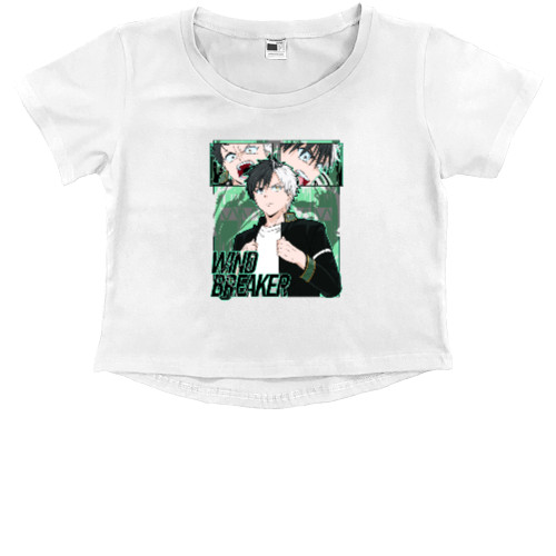 Kids' Premium Cropped T-Shirt - Haruka Sakura - Mfest