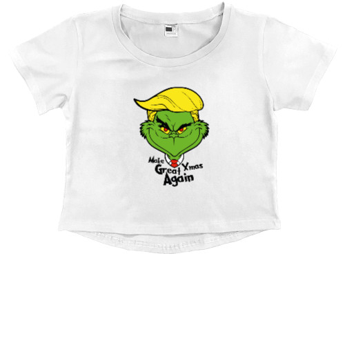 Kids' Premium Cropped T-Shirt - Make great xmas again - Mfest