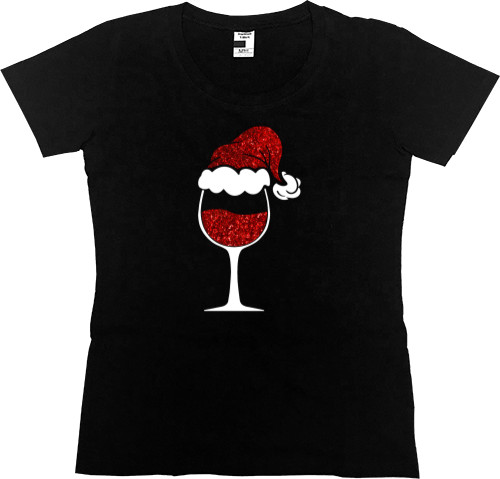 Women's Premium T-Shirt - New Year's glass - Mfest