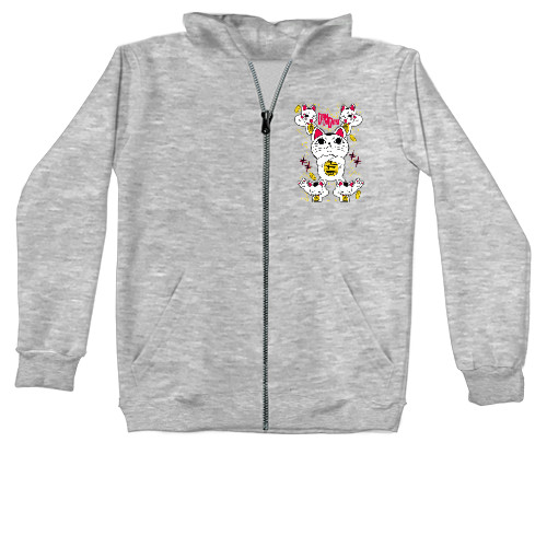 Unisex Zip-through Hoodie - Turbo Cat - Mfest