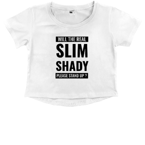 Kids' Premium Cropped T-Shirt - Slim Shady Eminem - Mfest