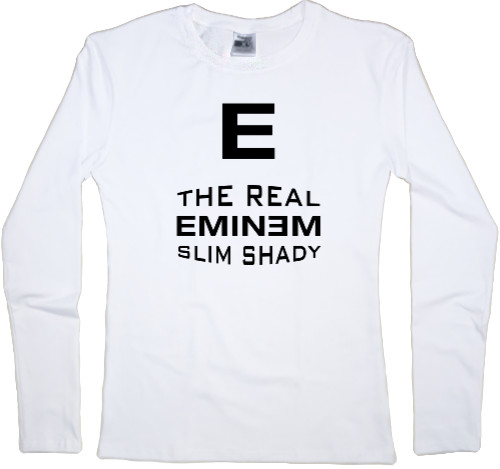 Women's Longsleeve Shirt - The Real Slim Shady Eminem - Mfest