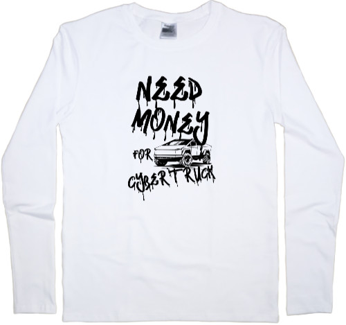 Kids' Longsleeve Shirt - Need money for Cybertruck - Mfest