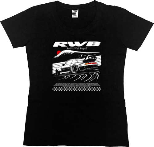 Women's Premium T-Shirt - Porsche RWB - Mfest