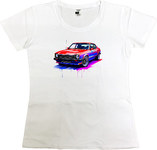 Women's Premium T-Shirt - Олдскульний Pony Car - Mfest