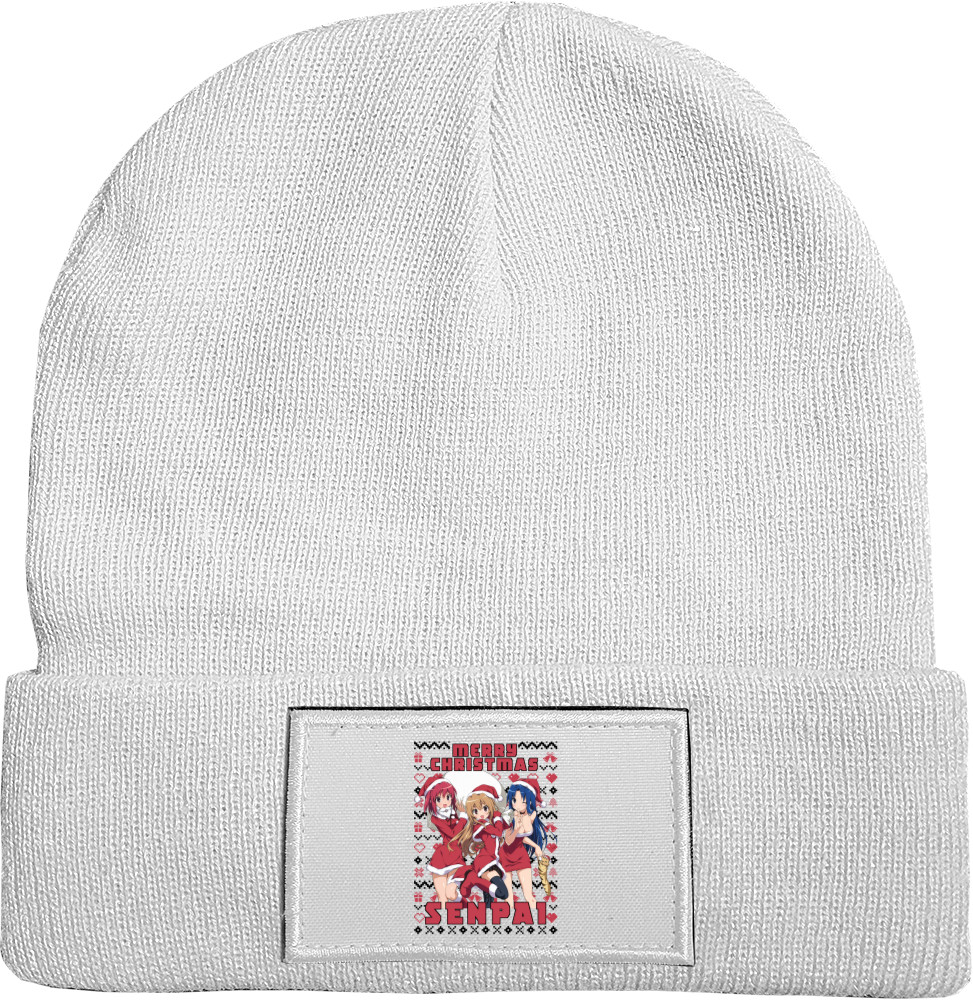 Hat with Patch - Merry Christmas SENPAI - Mfest