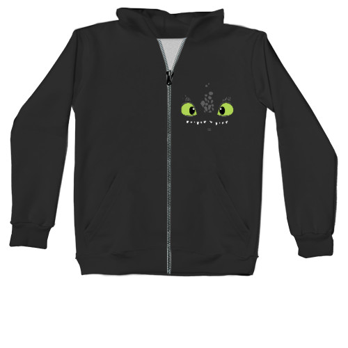 Kids' Zip-through Hoodie - Toothless How to Train Your Dragon - Mfest