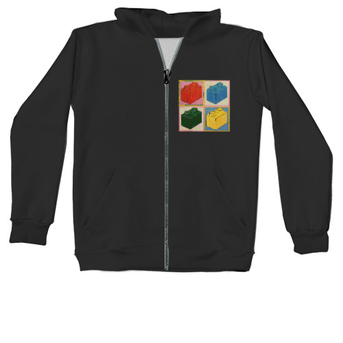 Kids' Zip-through Hoodie - Andy Warhol Lego - Mfest