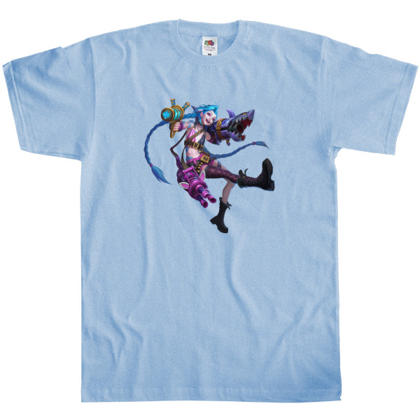 Men's T-Shirt Fruit of the loom - Jinx in League of Legends - Mfest