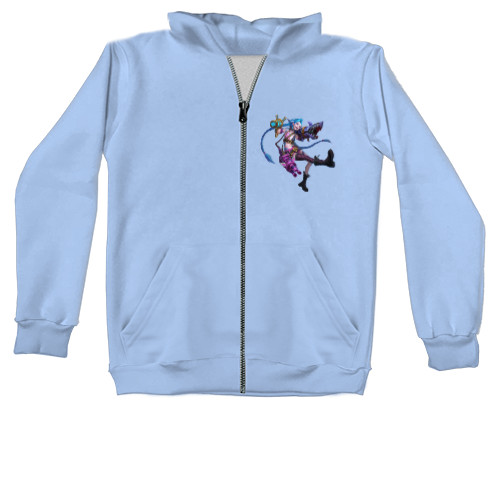 Kids' Zip-through Hoodie - Jinx in League of Legends - Mfest