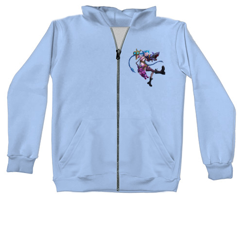 Unisex Zip-through Hoodie - Jinx in League of Legends - Mfest