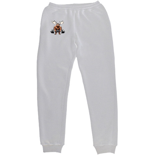 Men's Sweatpants - Лось зі штангою  - Mfest