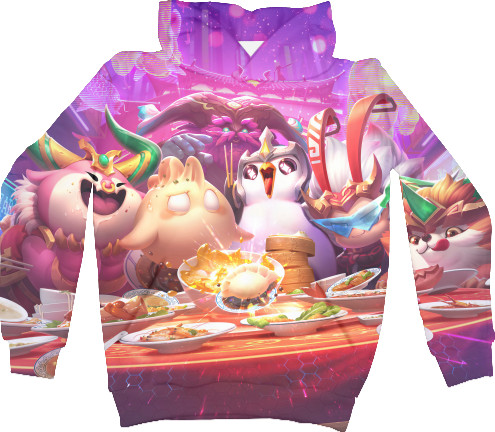 Kids' Hoodie 3D - Teamfight tactics little  Legends - Mfest