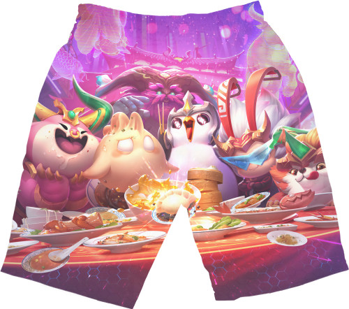 Men's Shorts 3D - Teamfight tactics little  Legends - Mfest