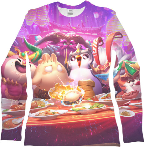 Women's Longsleeve Shirt 3D - Teamfight tactics little  Legends - Mfest