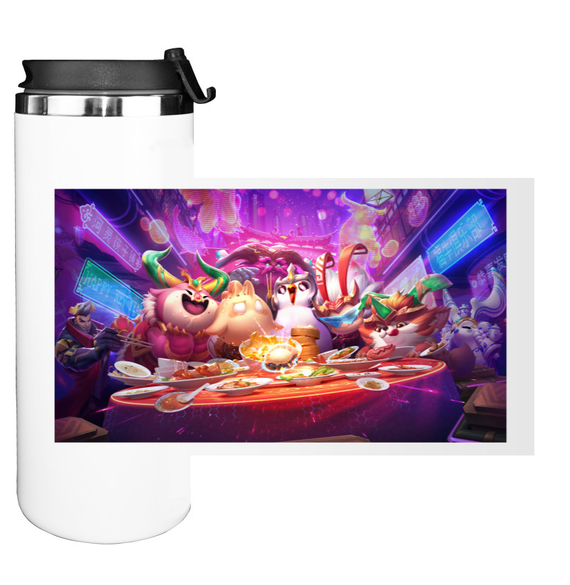 Water Bottle on Tumbler - Teamfight tactics little  Legends - Mfest