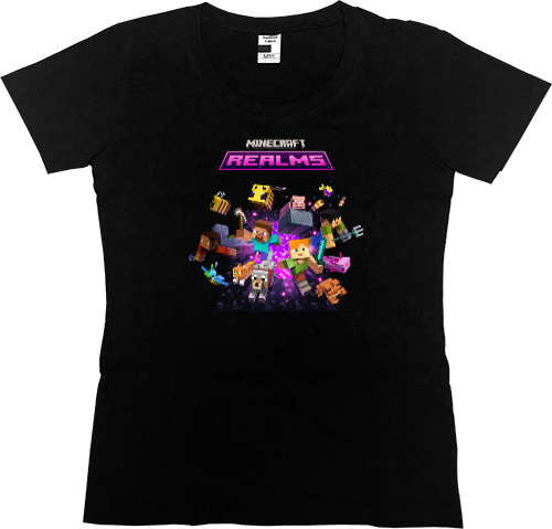 Women's Premium T-Shirt - Minecraft Realms - Mfest