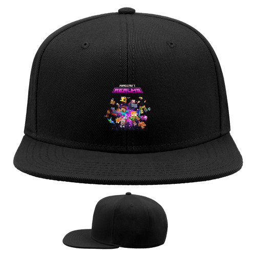 Snapback Baseball Cap - Minecraft Realms - Mfest