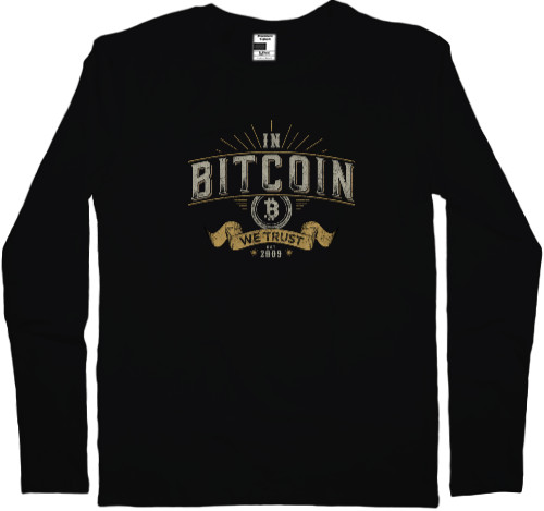 Men's Longsleeve Shirt - In Bitcoin We Trust - Mfest