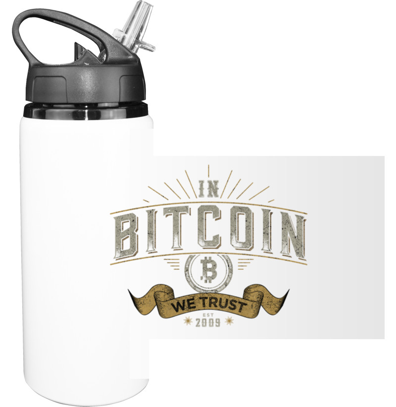 Sport Water Bottle - In Bitcoin We Trust - Mfest